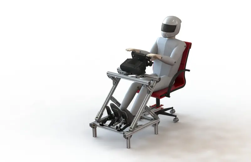 Plans - Office Chair Rig - Dual Post - 15 Series Extrusion 1