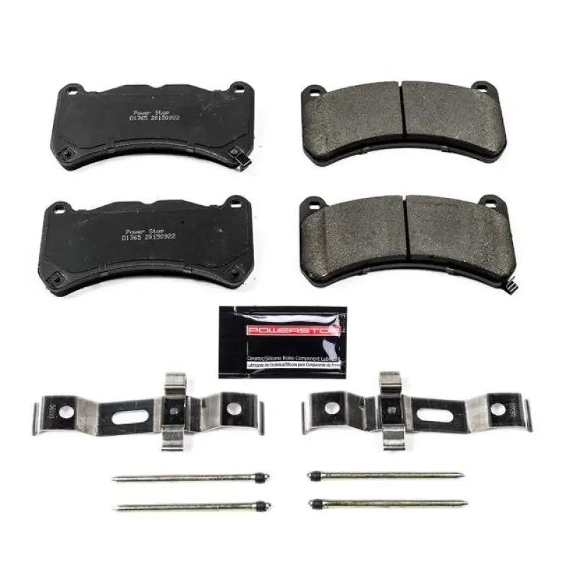 Power Stop 13-14 Ford Mustang Front Z23 Evolution Sport Brake Pads W/Hardware 1