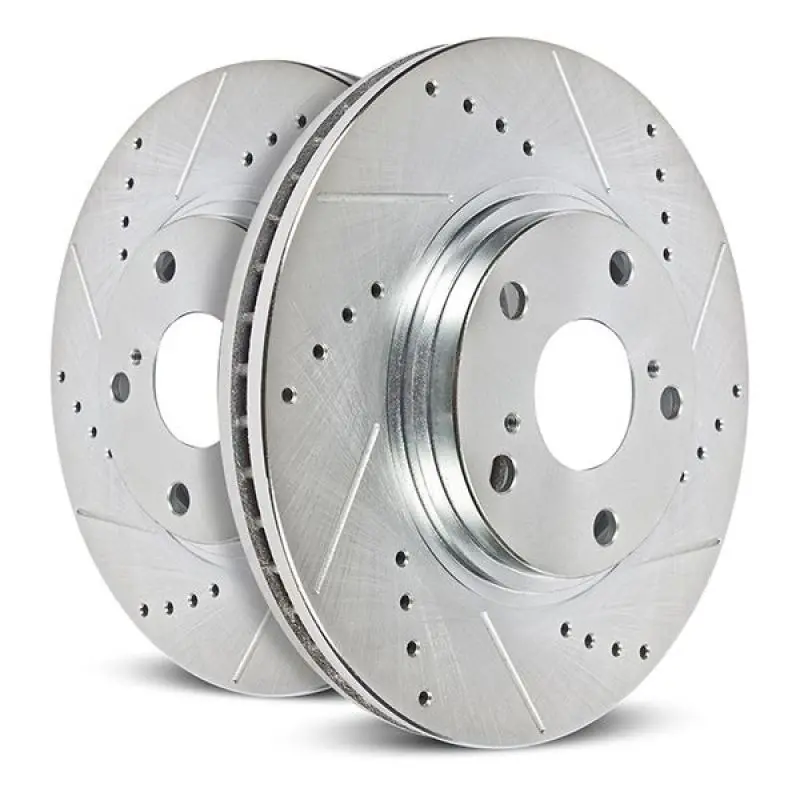 Power Stop Jeep Wrangler Bbk Rear Drilled & Slotted Rotor - Pair 1