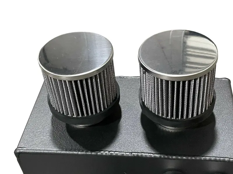 Pro Series Oil Catch Can For Honda Civic Acura Integra 6 Port -10An Black Usa 1