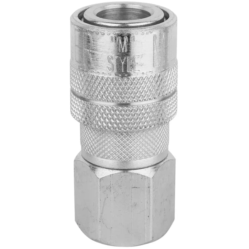 S-718St - Milton® 3/8" Steel (M-Style®) Quick-Connect Steel Coupler, Female (Sold Individually) 1
