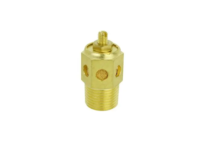 Speed Control Exhaust Muffler, 1/2” Mnpt - 40 Micron Sintered Bronze Silencer/Diffuse Air & Noise Reducer 2