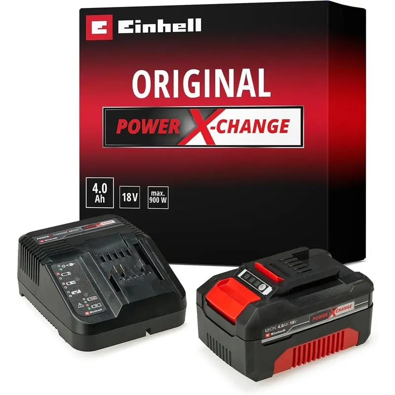 Starter Kit Power X-Change 18V / 4 Ah Einhell Batterie + Chargeur 1