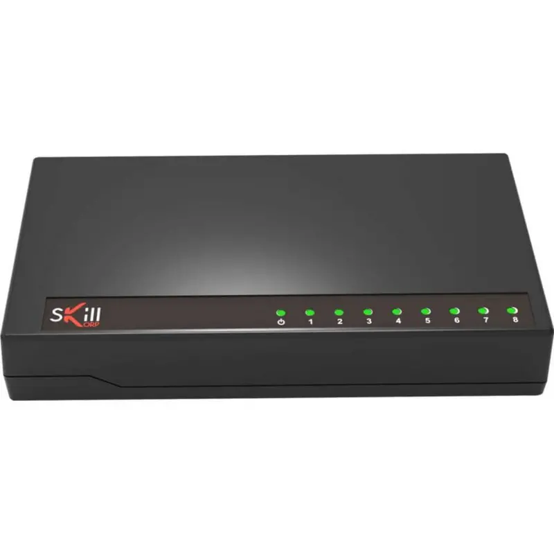 Switch Ethernet Skillkorp Ethernet 8 Ports Rj45 - 1 Gibits/S 1