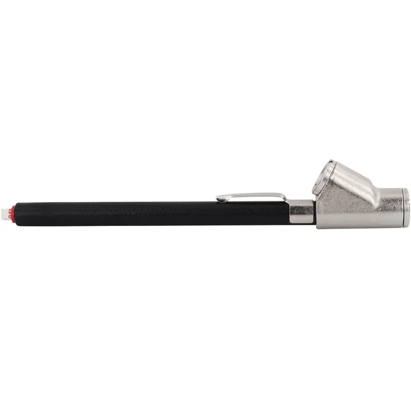 Tire Pressure Gauge Dual Head Straight Foot Tire Gauge With Matte Black Poly Finish - 2-120 Psi 1