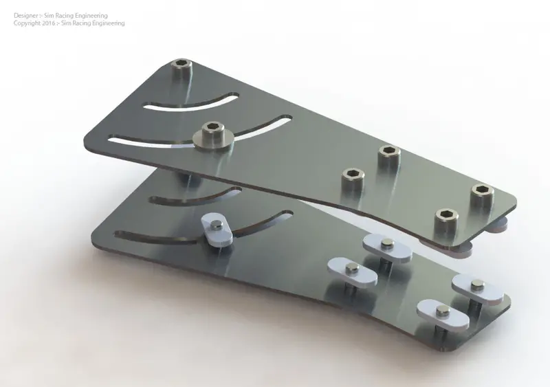 Triple Monitor Angle Adjustment Bracket - 0 To 70 Deg - 10 Or 25 Series 1