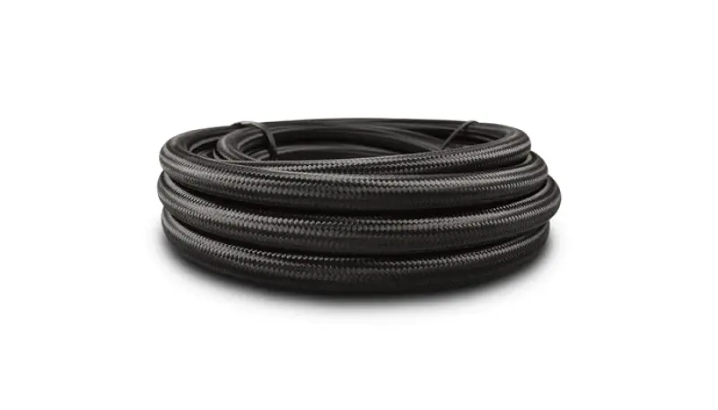Vibrant -12 An Black Nylon Braided Flex Hose (5 Foot Roll) 1