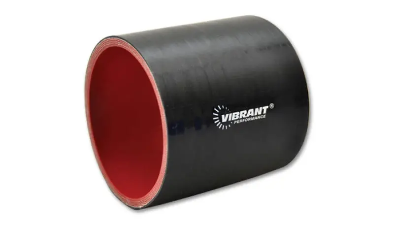 Vibrant 4.25In I.D. X 3In Long Gloss Black Silicone Hose Coupling 1