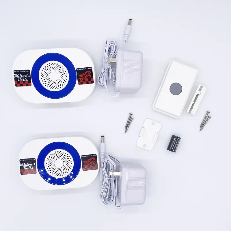 Wireless Warehouse Doorbell Kit – Dual Chimes With Long-Range Transmission For Will-Call Counters And Commercial Spaces 1
