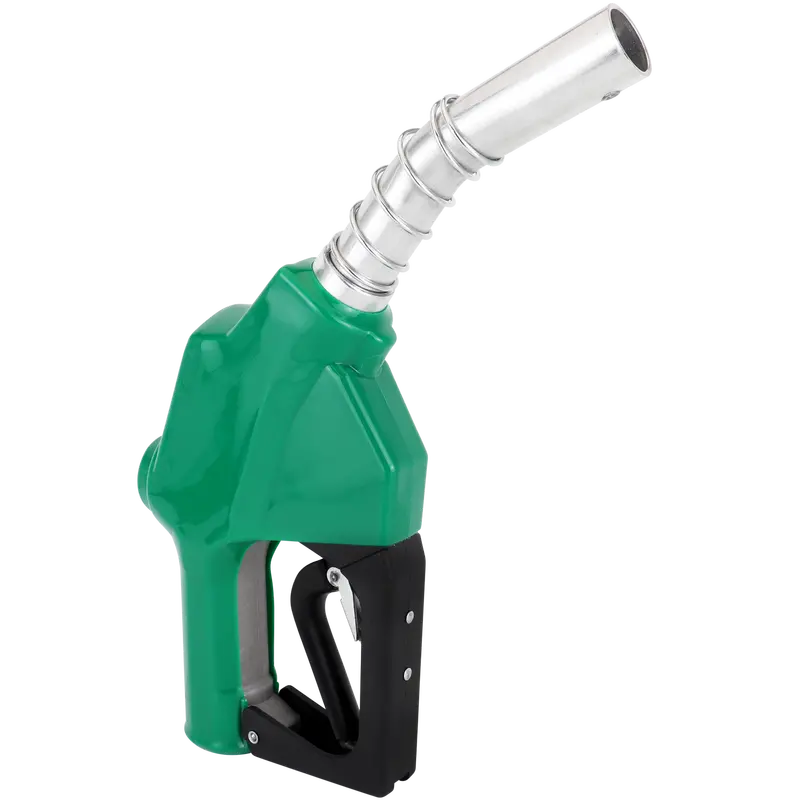 Ze1549 - Green Fuel Nozzle With Curved Spout (3/4) Inlet 1