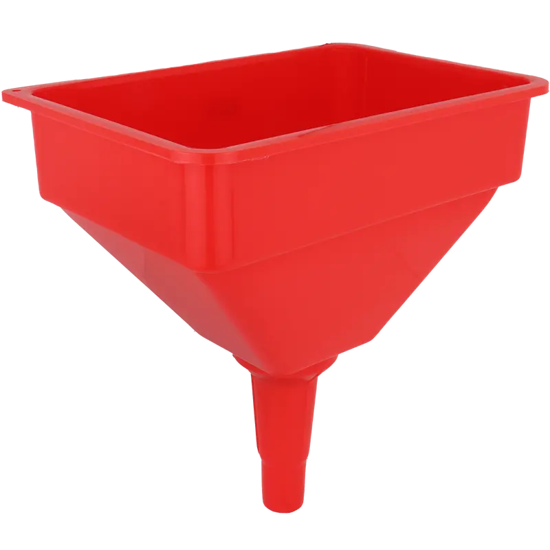 Ze764 - Polyethylene Funnel With Screen- 10 Inch X 7 Inch Top 1