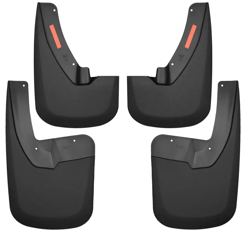 Husky Liners 58186 All-Weather Front And Rear Mud Flaps – Custom-Fit Set 1
