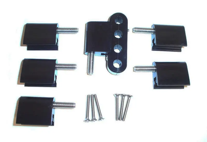 Taylor Cable 42706 Vertical Spark Plug Wire Separator Bracket – Pack Of 6, Black Anodized 1