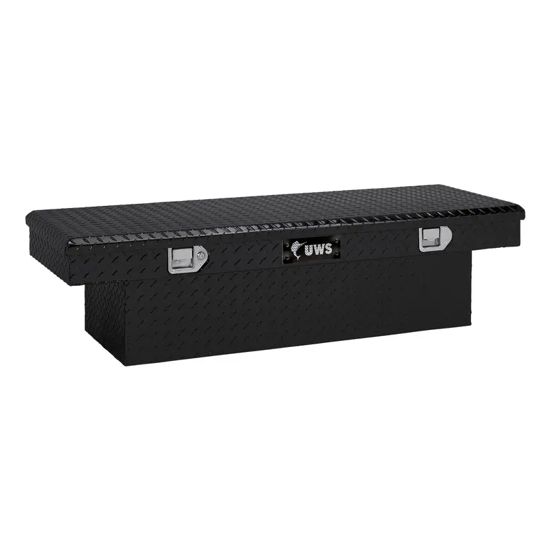 Uws Gloss Black Aluminum Crossover Truck Toolbox – 54-Inch Heavy-Duty Design With Reinforced Packaging 1
